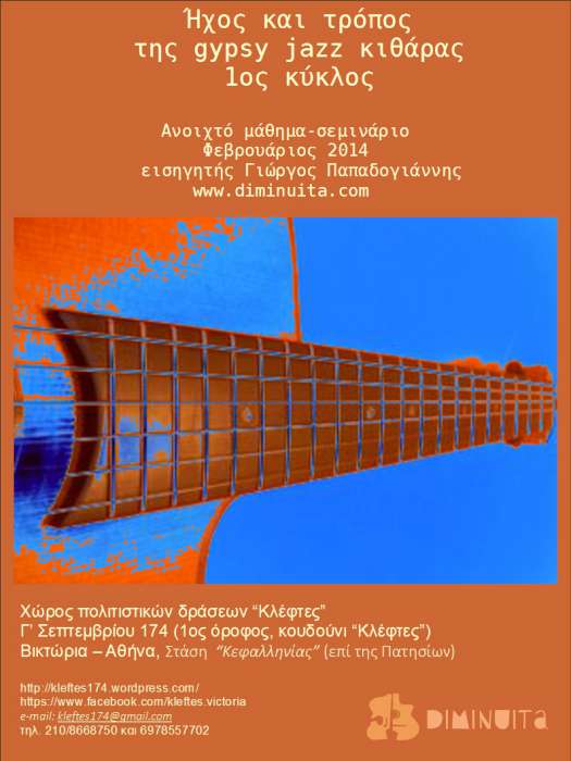 «Ήχος & τρόπος της gypsy jazz κιθάρας»