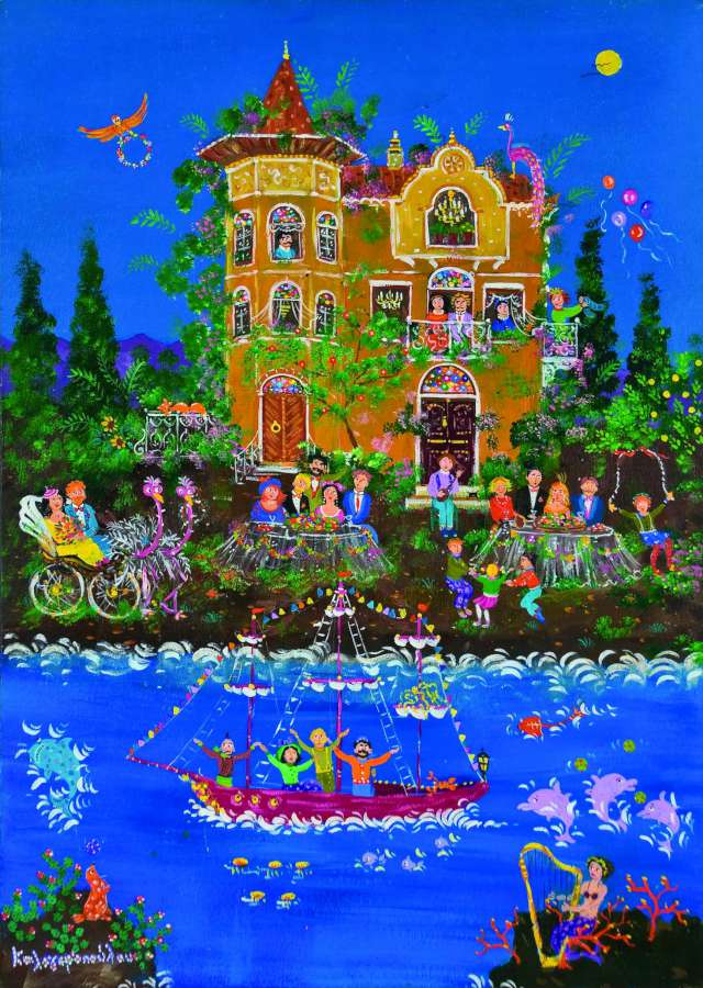 Η Σοφία Καλογεροπούλου στην Kapopoulos Fine Arts στις Σπέτσες