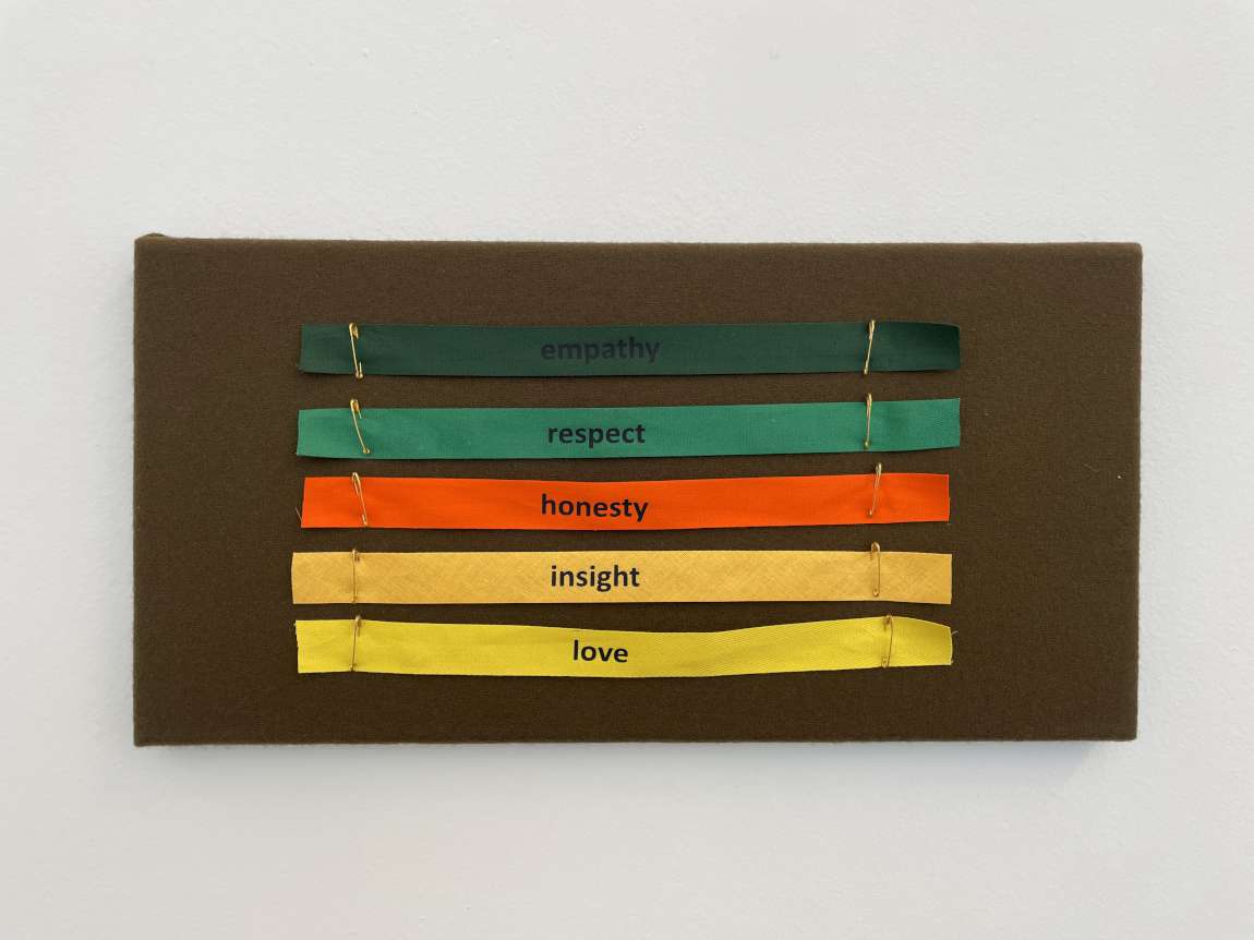 Silvina Der Meguerditchian Vows, 2018 μεικτή τεχνική mixed media 19 x 40 εκ./cm Preview and Predict