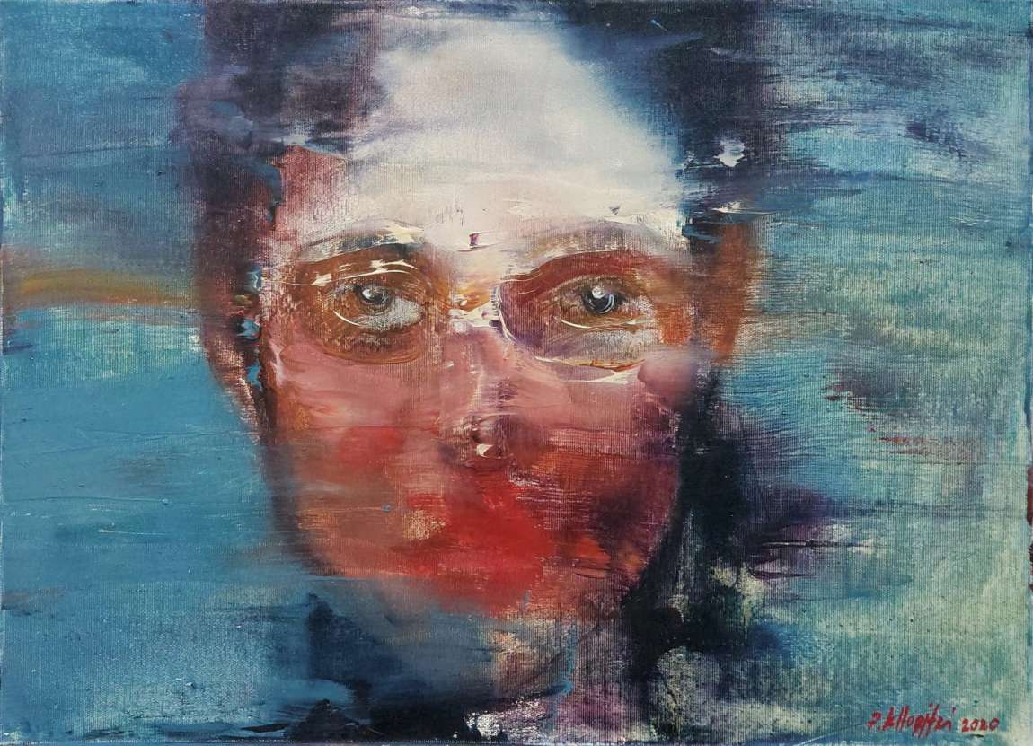 Φώτης Κλογέρης_Χωρίς τίτλο_ 40x55 cm_ λάδι σε καμβά Η απόσταση ανάμεσά μας